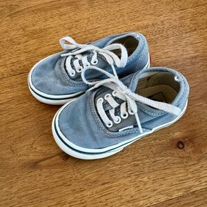 Vans Kids Blue Canvas Sneakers